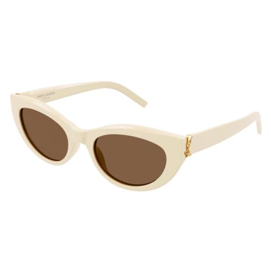 26SS 생로랑 선글라스 SLM115 004 IVORY IVORY BROWN 54 - SAINT LAURENT