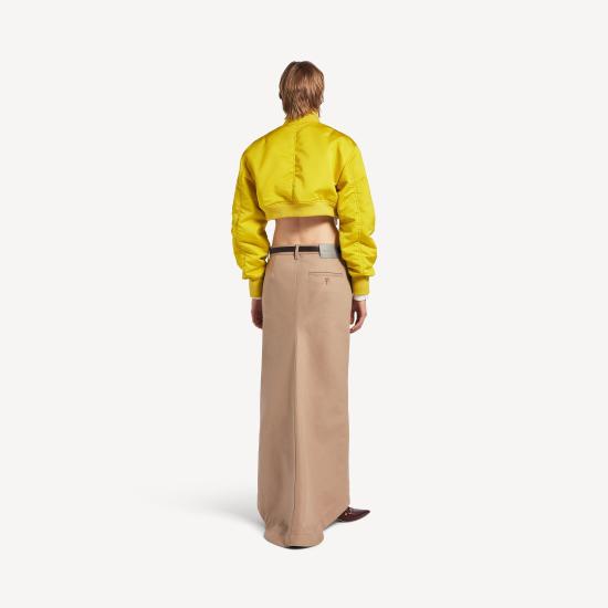  발렌시아가 크롭 보머 재킷 A0029M TTO29 YELLOW - BALENCIAGA