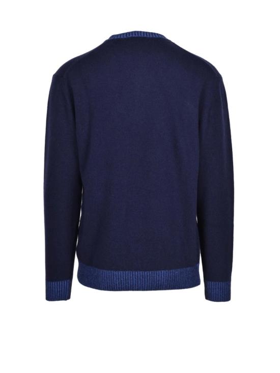 25FW Cashmere Company P. 니트웨어 대조적인 골지 트리밍이 있는 크루넥 스웨터 - CASHMERE COMPANY