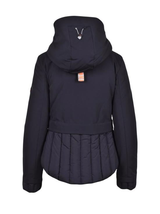 25FW 데커 자켓 블랙 후드 퀼팅 폴리아미드 혼방 다운 재킷 - DEKKER
