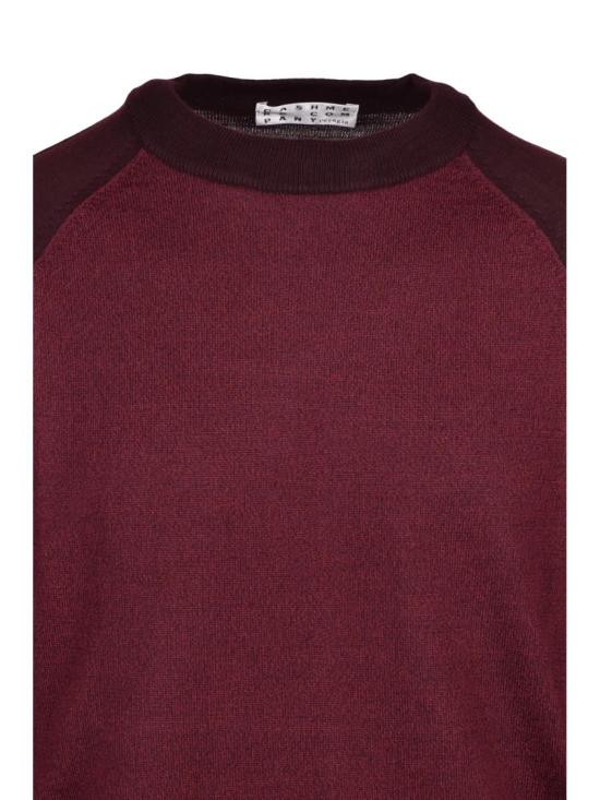 25FW Cashmere Company P. 니트웨어 투톤 디자인의 래글런 소매 캐시미어 혼방 스웨터 - CASHMERE COMPANY