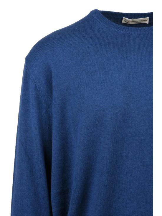 25FW Cashmere Company P. 니트웨어 부드러운 면과 캐시미어 혼방 소재의 크루넥 스웨터 - CASHMERE COMPANY