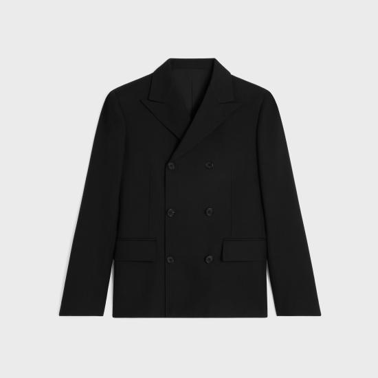  셀린느 울 개버딘 테일러드 재킷 RV1OY650D BLACK - CELINE