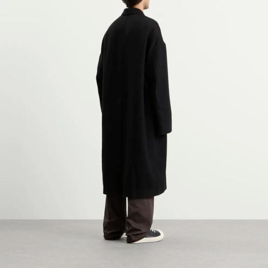  릭 오웬스 버튼드 브래드 싱글 코트 RU02F4970 BLACK - RICK OWENS