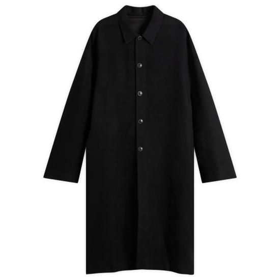  릭 오웬스 버튼드 브래드 싱글 코트 RU02F4970 BLACK - RICK OWENS