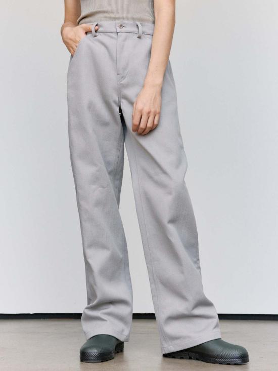  리에르 스트레이트 팬츠 Rier Rustic Cotton Gabardine 바지