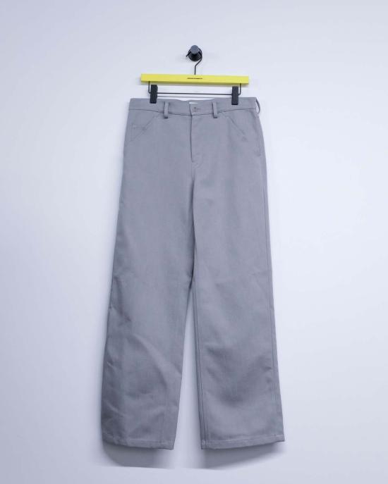  리에르 스트레이트 팬츠 Rier Rustic Cotton Gabardine 바지 - RIER