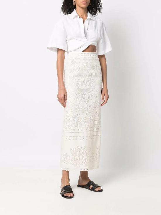  발렌티노 가라바니 스커트 XB3RA8L16W3DC4 WHITE - VALENTINO GARAVANI