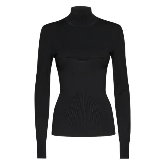  살바토레 페라가모 스웨터 110923751138 BLACK - SALVATORE FERRAGAMO