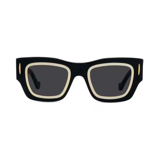  로에베 안경 LW40168 I01 A 스퀘어 풀림 선글라스 블랙 - LOEWE