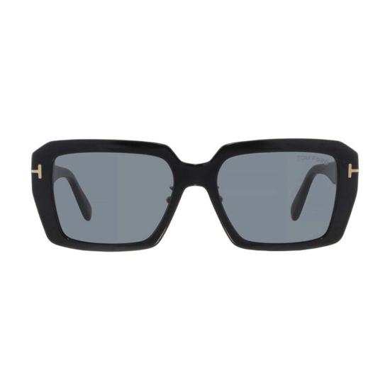  톰포드 안경 FT1164 K01 A 스퀘어 풀림 선글라스 샤이니 블랙/스모크 - TOMFORD