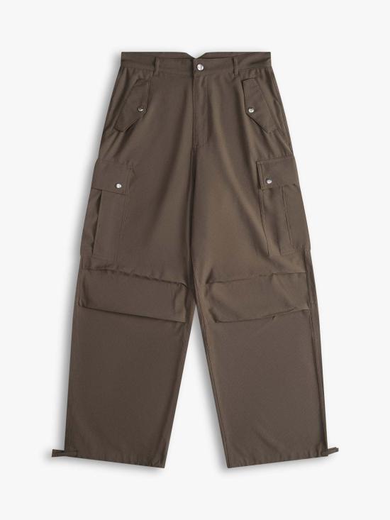 루드 스트레이트 팬츠 Rhude 린넨 파라슈트 팬츠 올리브색