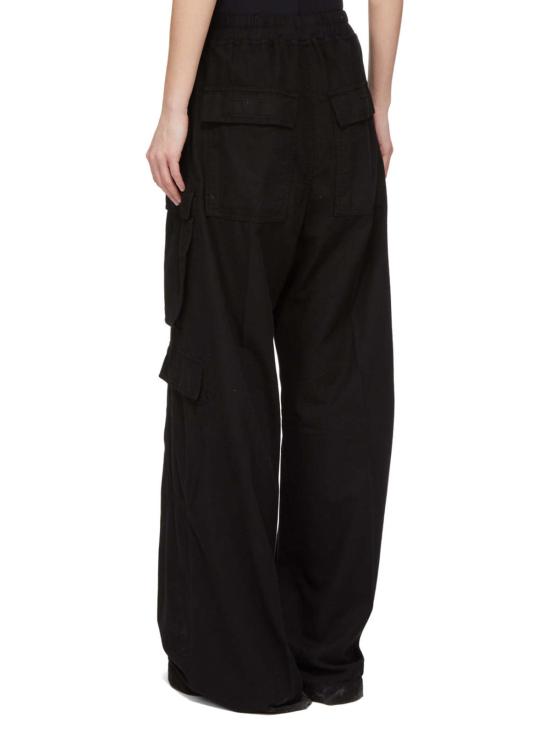  릭 오웬스 스트레이트 팬츠 더블 카고 점보 벨라스 팬츠 블랙 - RICK OWENS