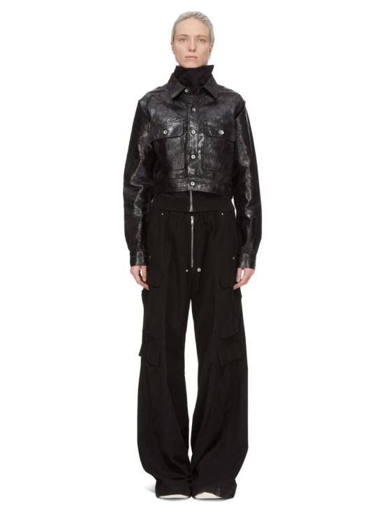  릭 오웬스 스트레이트 팬츠 더블 카고 점보 벨라스 팬츠 블랙 - RICK OWENS