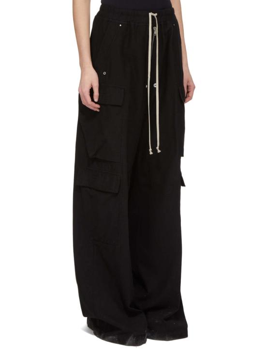  릭 오웬스 스트레이트 팬츠 더블 카고 점보 벨라스 팬츠 블랙 - RICK OWENS