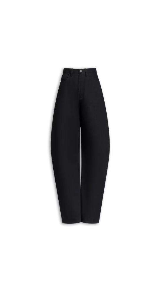  알라이아 데님 팬츠 AA9P0176D003A BLACK