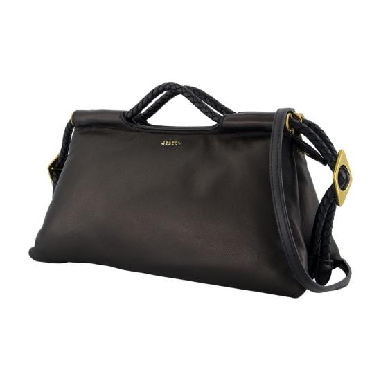 26FW 이자벨마랑 피파 스웨이드 미디엄 백 피파 스웨이드 미디엄 백 PM0124FA D4C01M 01BK BLACK - ISABEL MARANT