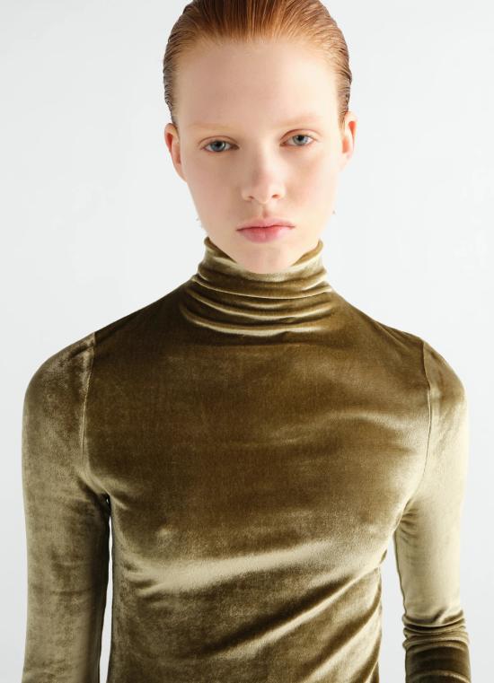  르메르 블라우스 TS0050 LJ1063 OLIVE - LEMAIRE