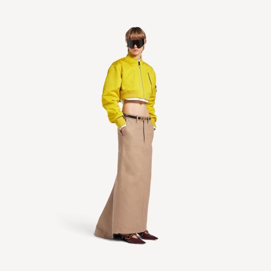  발렌시아가 크롭 보머 재킷 A0029M TTO29 YELLOW - BALENCIAGA