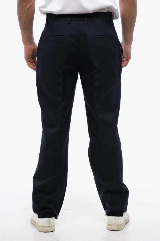  오프화이트 스트레이트 팬츠 OMCA248F23 FAB002 4747 Midnight blue - OFF WHITE