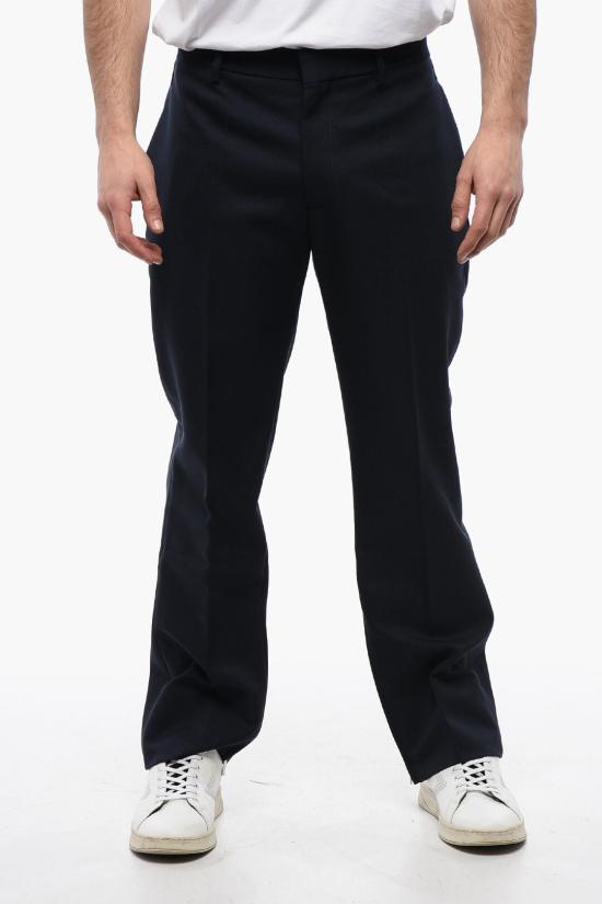  오프화이트 스트레이트 팬츠 OMCA248F23 FAB002 4747 Midnight blue