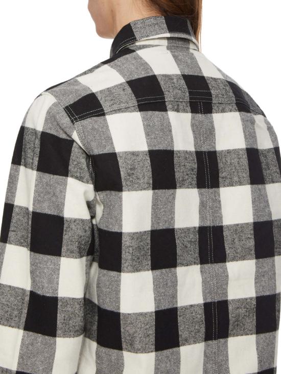  릭 오웬스 자켓 크롭 아우터셔츠 블랙 체크 - RICK OWENS