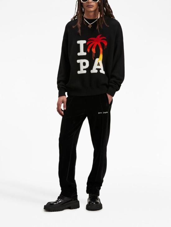  팜앤젤스 탑 PMHE054F23KNI0061025 BLACK - PALM ANGELS