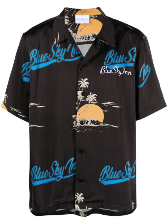  블루스카이인 셔츠 BS2303SH047ISLAND BLACK