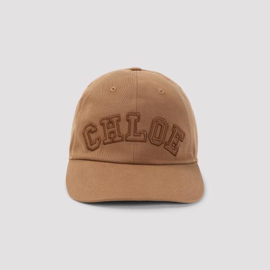 26FW 끌로에 시그니처 코튼 캡 CH26AHC04CTN 28A MOCHA BROWN - CHLOE
