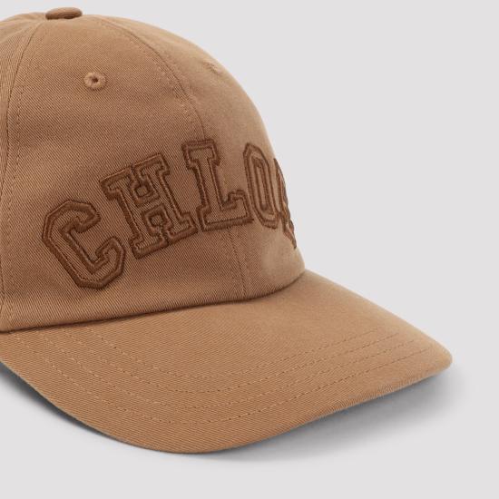 26FW 끌로에 시그니처 코튼 캡 CH26AHC04CTN 28A MOCHA BROWN - CHLOE