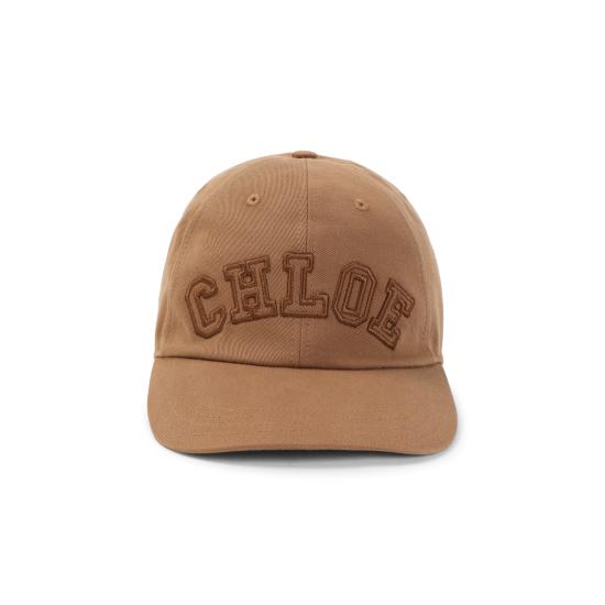 26FW 끌로에 시그니처 코튼 캡 CH26AHC04CTN 28A MOCHA BROWN - CHLOE