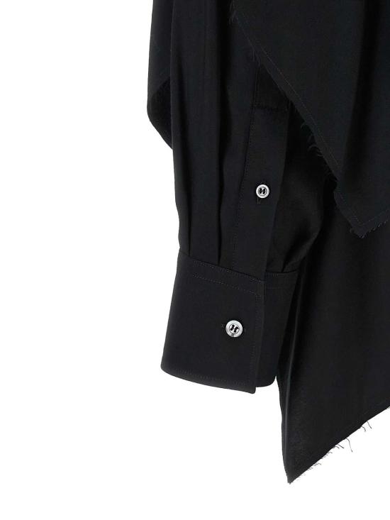 26FW 마르지엘라 케이프 슬리브 셔츠 S29DL0220M36209900 BLACK - MAISON MARGIELA