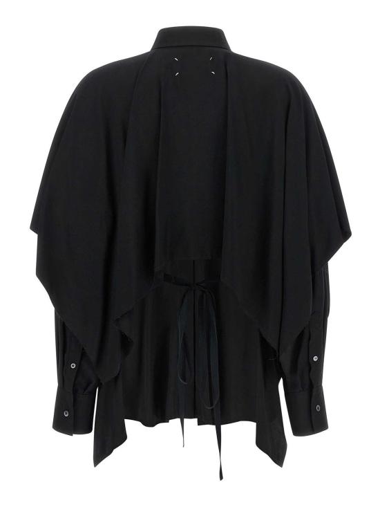 26FW 마르지엘라 케이프 슬리브 셔츠 S29DL0220M36209900 BLACK - MAISON MARGIELA