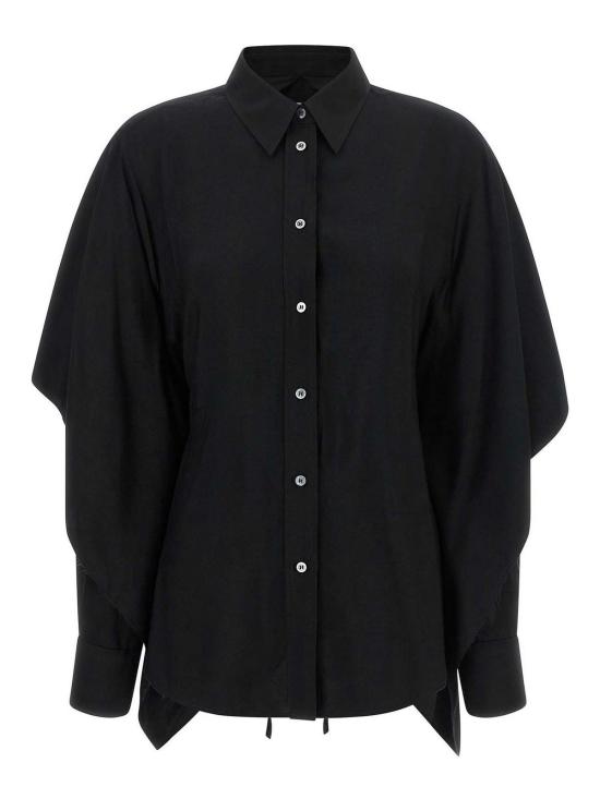 26FW 마르지엘라 케이프 슬리브 셔츠 S29DL0220M36209900 BLACK