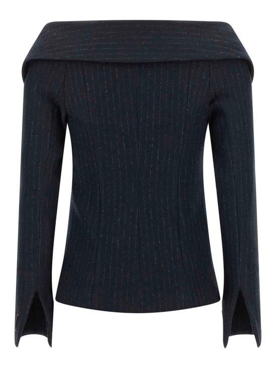 26FW 핑코 비앙칼레 핀스트라이프 자켓 107764A3MCEI1 BLUE - PINKO