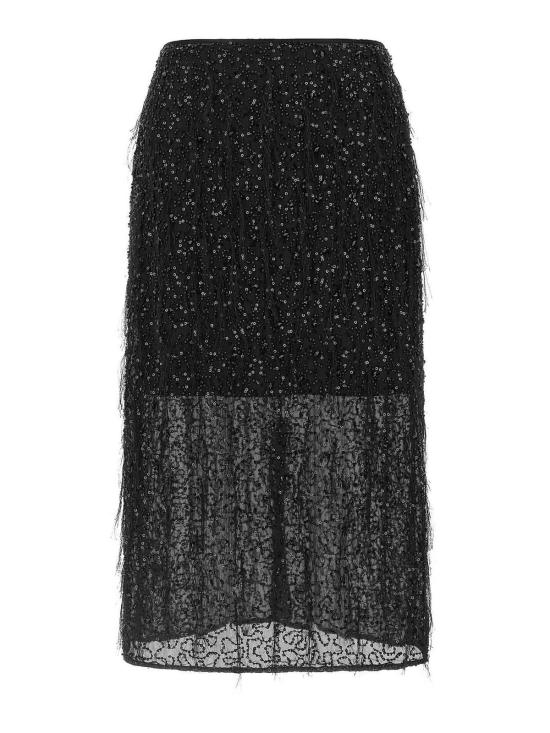 26FW 트윈셋 미디 스커트 262TT208200006 BLACK
