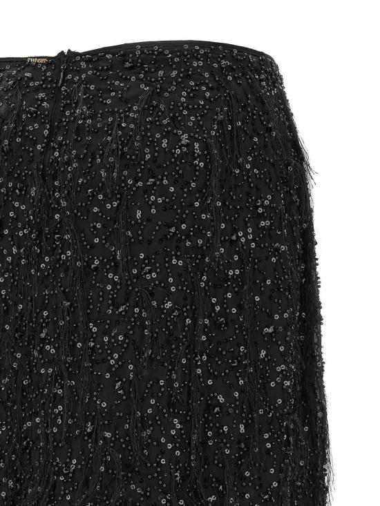 26FW 트윈셋 미디 스커트 262TT208200006 BLACK - TWINSET