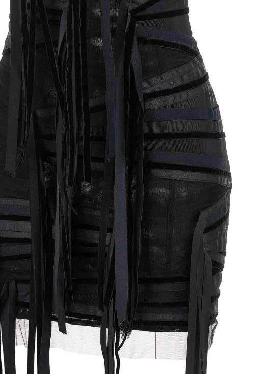 26FW 디 아티코 숏팬츠 261WCA00521EMB030RA100 BLACK - THE ATTICO