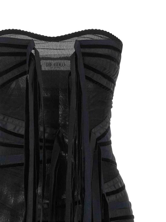 26FW 디 아티코 숏팬츠 261WCA00521EMB030RA100 BLACK - THE ATTICO