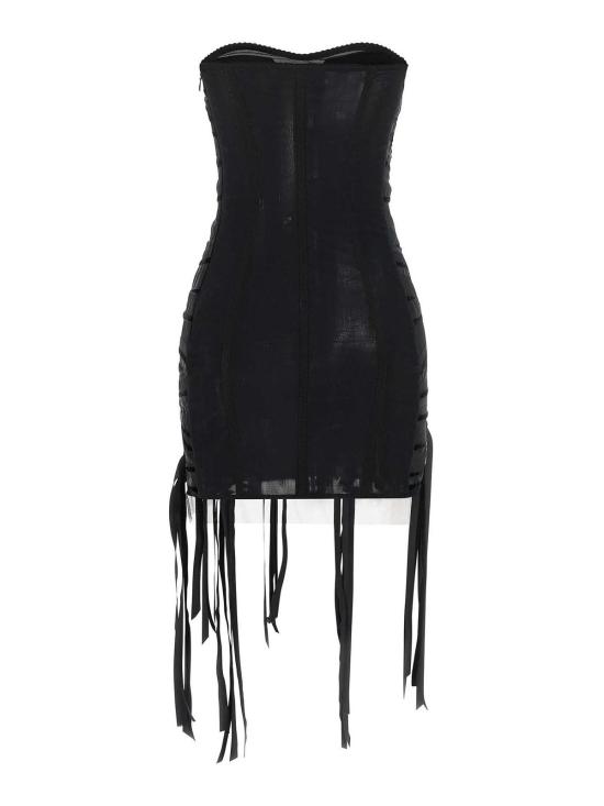 26FW 디 아티코 숏팬츠 261WCA00521EMB030RA100 BLACK - THE ATTICO