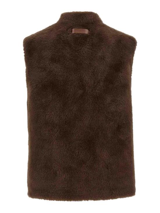 26FW 루 안드레아 베스트 MK2588WOOD14 BROWN - LOU ANDREA