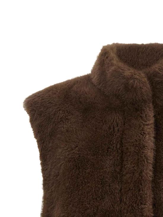 26FW 루 안드레아 베스트 MK2588WOOD14 BROWN - LOU ANDREA