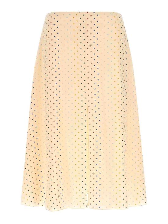 26FW 발렌티노 가라바니 미디 스커트 B3RAF67ABTCVT NUDE NEUTRALS