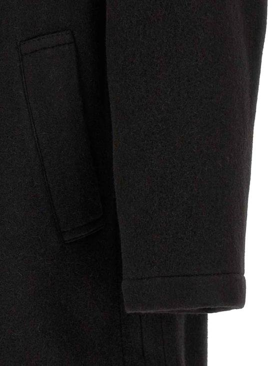 26FW 르메르 더블 브레스티드 펠티드 울 앤 알파카 코트 CO1169LF1700BK999 BLACK - LEMAIRE