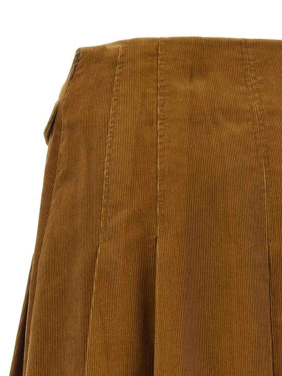 26FW 토리버치 미디 스커트 185588291 BROWN - TORY BURCH