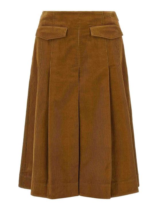26FW 토리버치 미디 스커트 185588291 BROWN