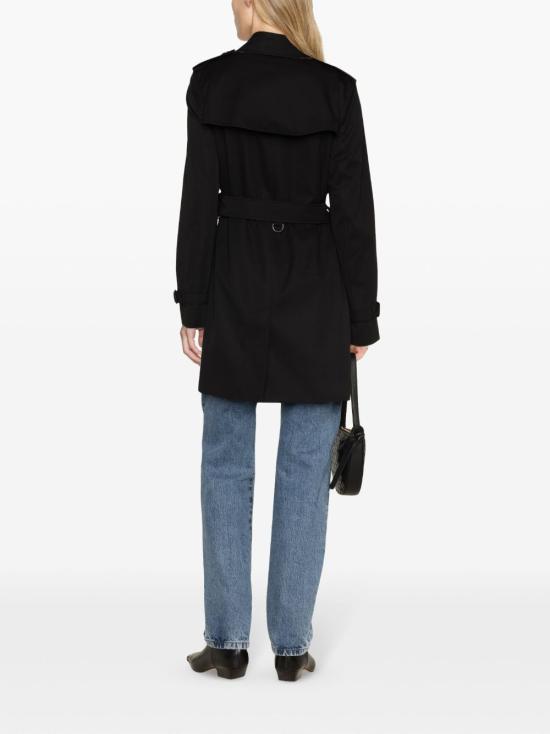  버버리 숏 켄싱턴 헤리티지 트렌치 코트 8079415A1189 P24 BLACK - BURBERRY