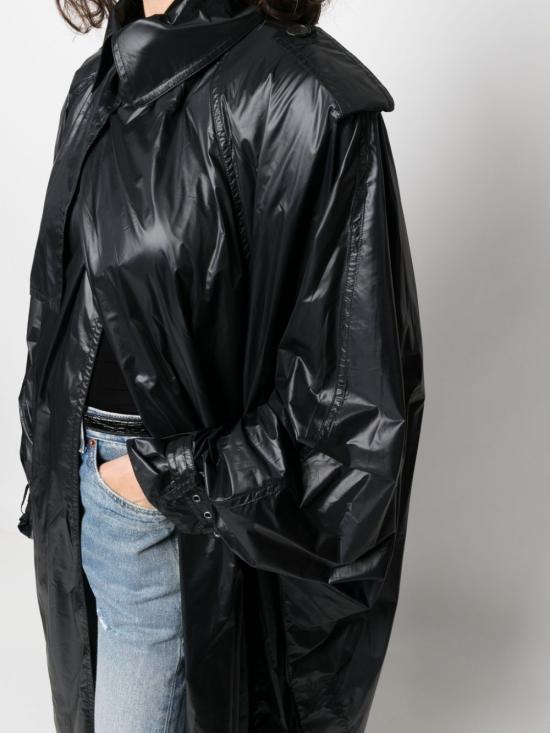  생로랑 트렌치 코트 747050Y5F651000 BLACK - SAINT LAURENT