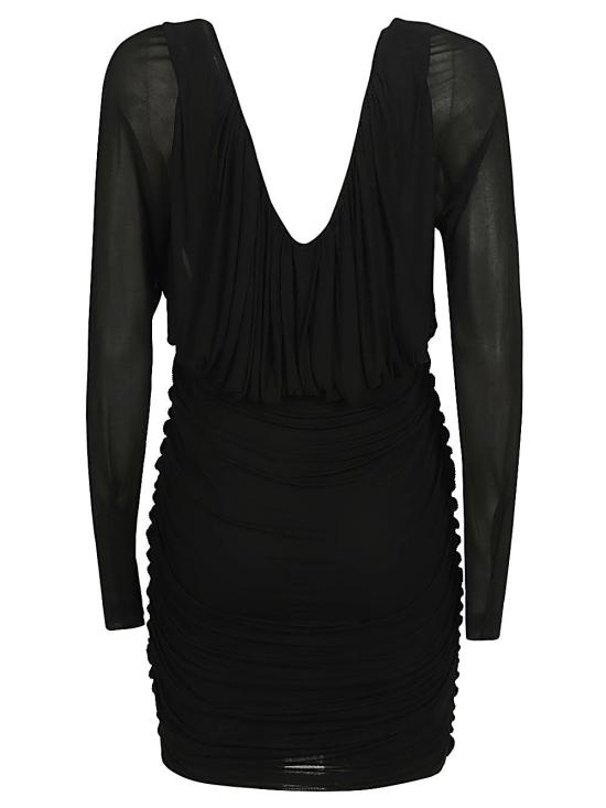  생로랑 점프수트 729749Y5G981000 BLACK - SAINT LAURENT