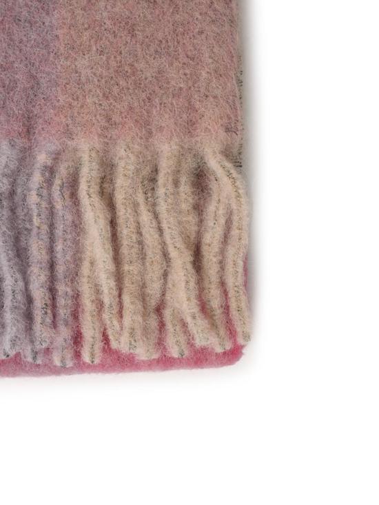 26FW 아크네 스튜디오 모헤어 체크 머플러 CA0084BOB Pink - ACNE STUDIOS